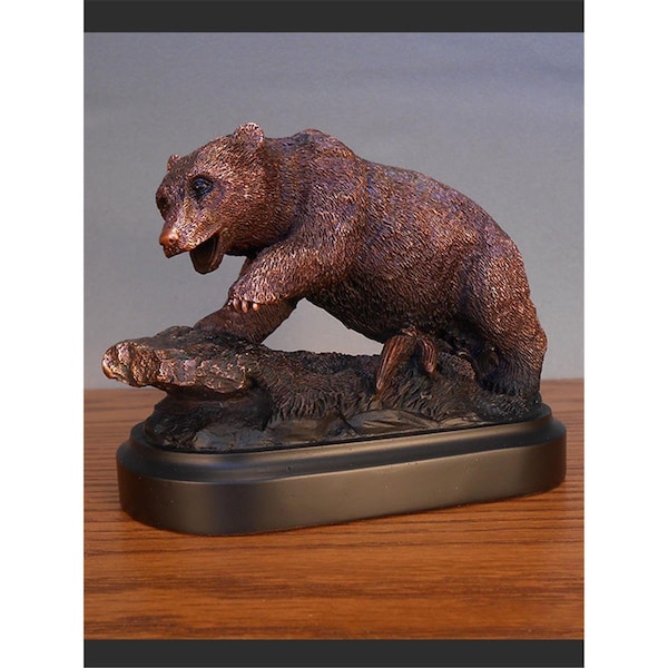 Dwellingdesigns F 5 x 4 in.Treasure of Nature Howling Bronze Bear Statue DW2619796 - main